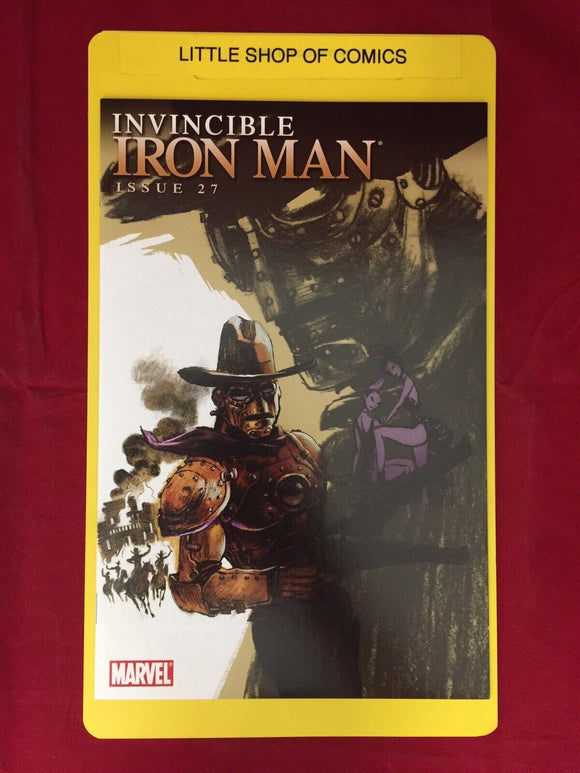 Invincible Iron Man #27 1:25 Del Carmen Variant NM Marvel MCU 2008