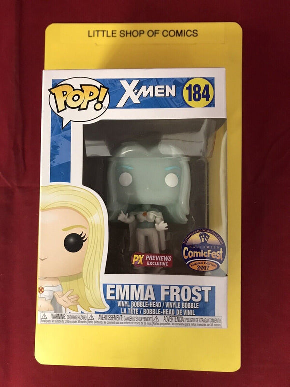 Funko Pop! Marvel X-Men Emma Frost #184 Vinyl Bobble-Head Px Previews Comicfest