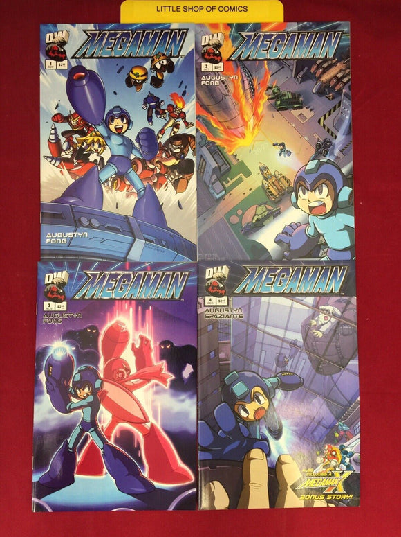 Megaman Dreamwave 1 2 3 4 1-4 NM 1st Mega Man in Comics Full Set 2003