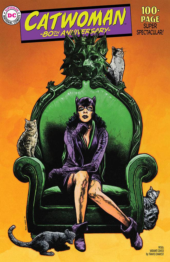 Catwoman 80Th Anniv 100 Page Super Spect #1 1950S Travis Charest Variant - Comics