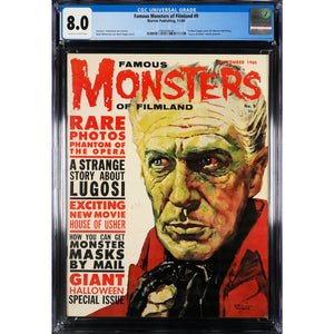 Famous Monsters of Filmland 9 CGC 8.0 Basil Gogos cover Vincent Price