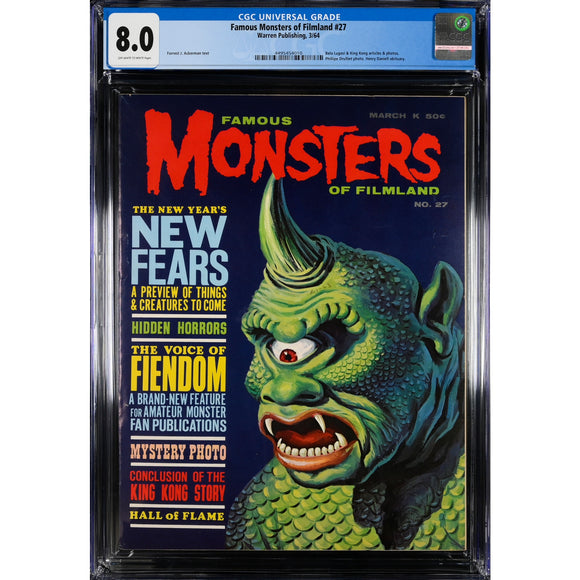 Famous Monsters of Filmland 27 CGC 8.0