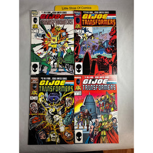 GI JOE TRANSFORMERS 1 2 3 4 MARVEL COMICS SET