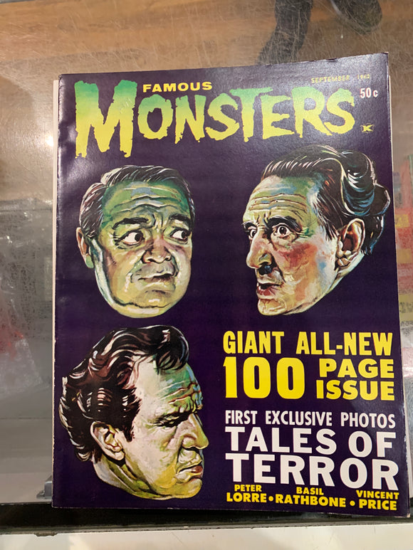 Famous Monsters of Filmland (1958) # 19 Vfnm