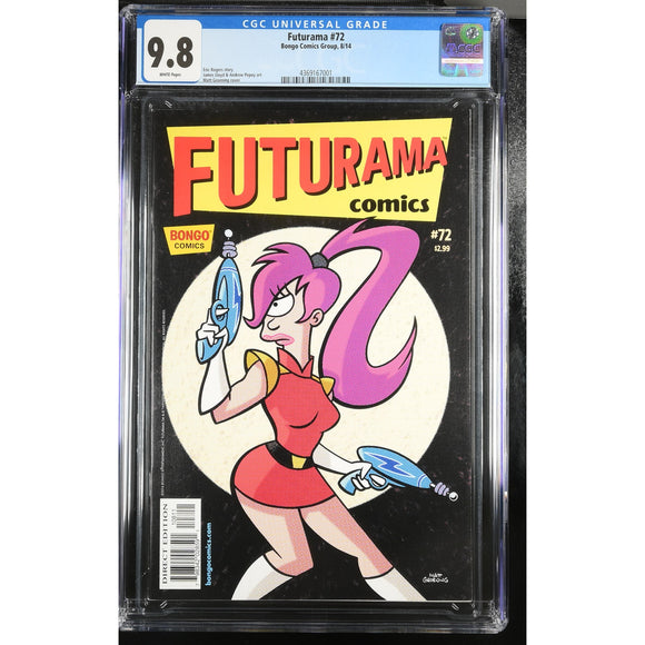 Futurama 72 CGC 9.8 Space Cop Leela Bongo Comics