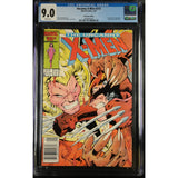 Uncanny X-Men 213 CGC 9.0 Newsstand Wolverine vs Sabretooth