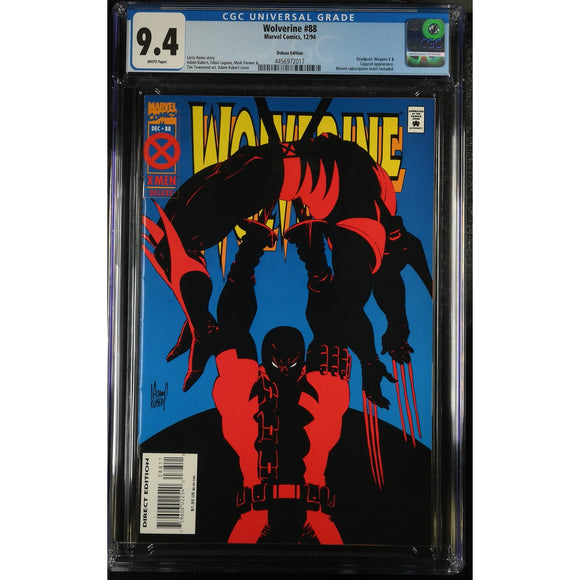 Wolverine #88 Deluxe Edition CGC 9.4 1st Deadpool Wolverine