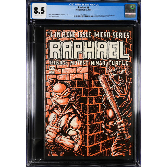 Raphael 1 CGC 8.5 Mirage Studios 1985 1st appearance of Casey Jones