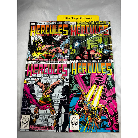 Hercules Prince of Power 1 2 3 4 Complete Set 1982