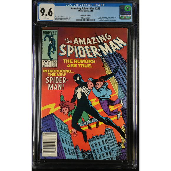 Amazing Spider-Man 252 CGC 9.6 Newsstand 1st Black Costume