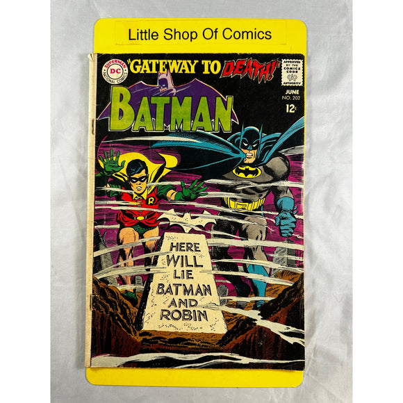 Batman #202 VG Gateway to Death!