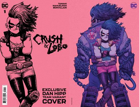 Crush & Lobo #1 Team Cvr Dan Hipp Foil Card Stock Variant - Comics
