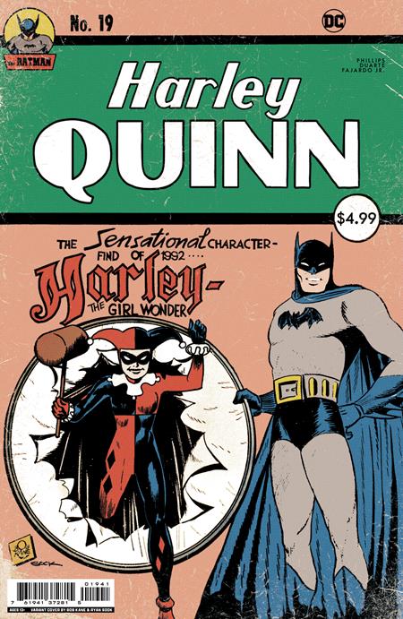 Harley Quinn #19 Cvr C Ryan Sook Homage Card Stock Var - Comics