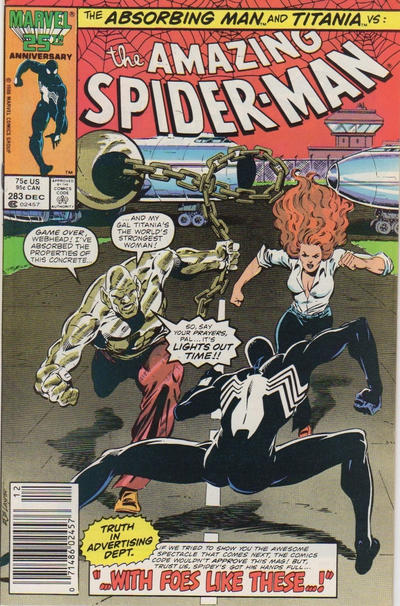 Amazing Spider-Man Vol 1 (1963) #283 Newsstand Edition