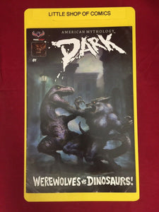 American Mythology Dark Werewolves vs Dinosaurs #1 1:3 Classic Pulp Variant NM