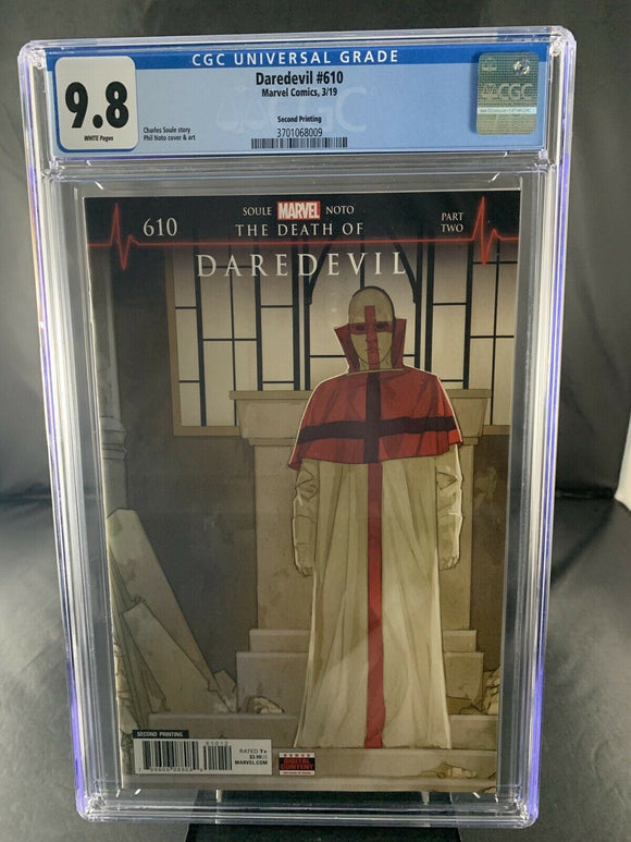 Daredevil #610 CGC 9.8 2nd print 1st appearance Vigil