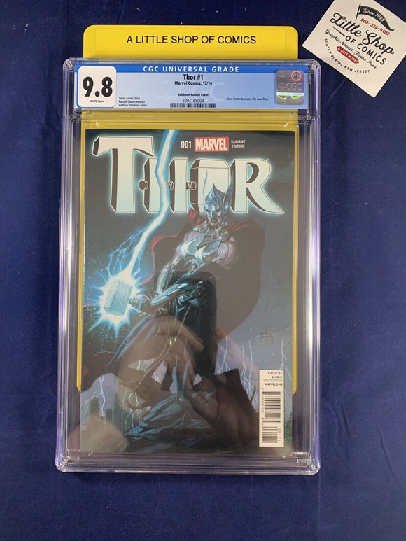 Thor #1 Robinson Variant CGC 9.8 1st appearance of Jane Foster