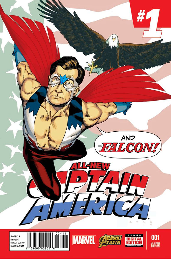 All New Captain America #1 Stephen Colbert Anka Variant - BACK ISSUES