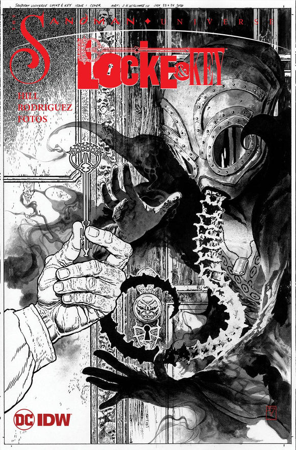 Locke & Key Sandman Hell & Gone #1 Jh Williams III  B&W Variant - Comics
