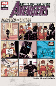 Avengers #36 Gurihiru Heroes At Home Variant