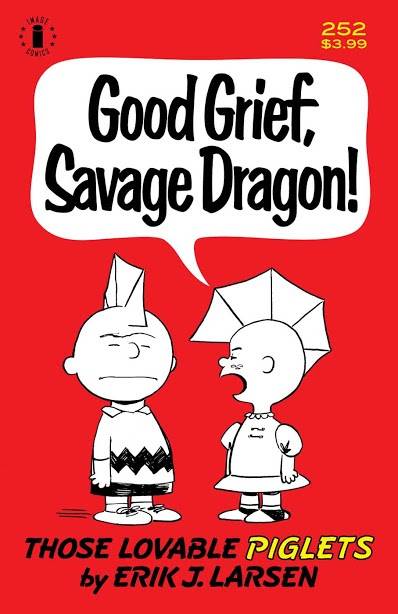 Savage Dragon #252 2nd Print Charlie Brown Parody Variant