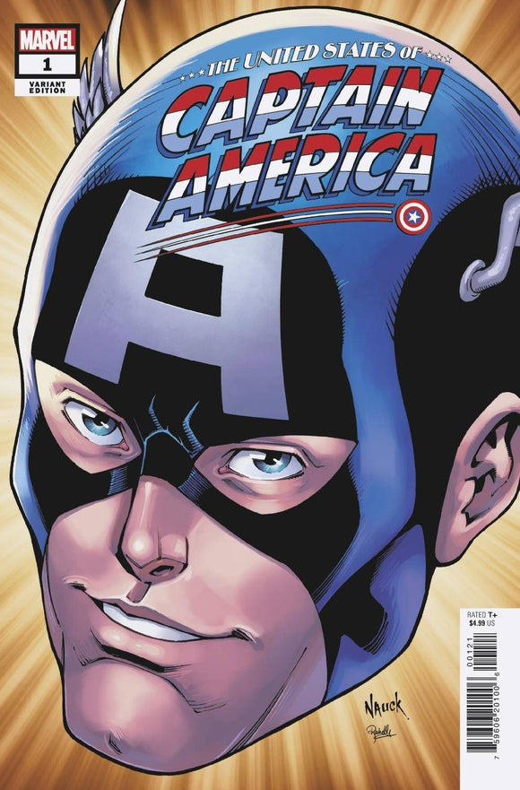 United States Captain America #1 (of 5) Nauck Headshot Variant - Comics