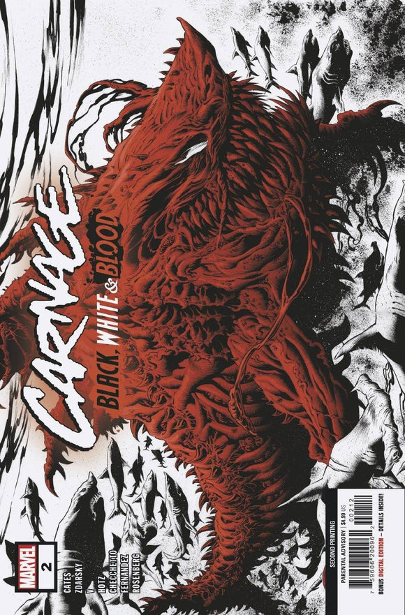 Carnage Black White and Blood #2 (of 4) 2nd Print Hotz Variant