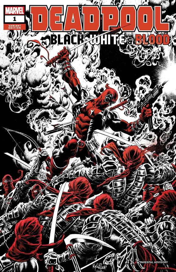 Deadpool Black White Blood #1 (of 5) Hotz Variant - Comics