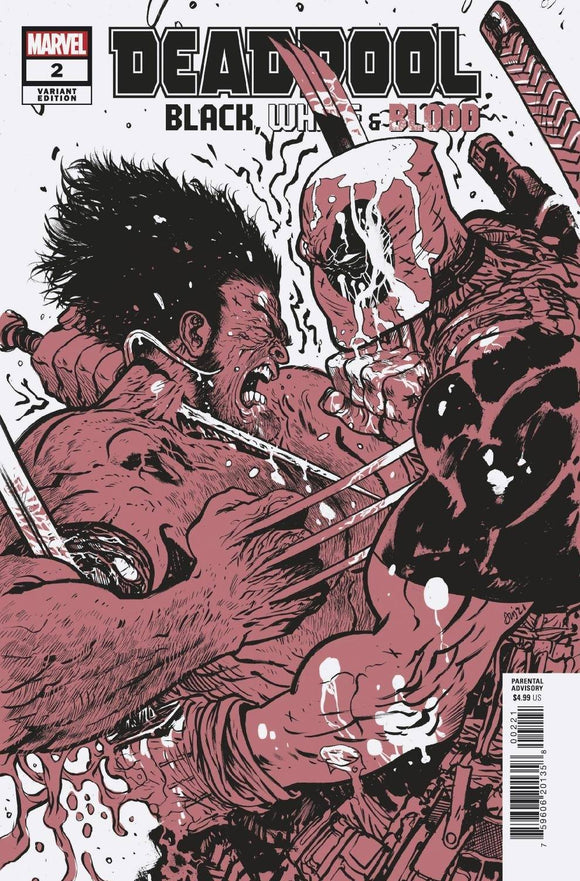 Deadpool Black White Blood #2 (of 5) Johnson Variant - Comics