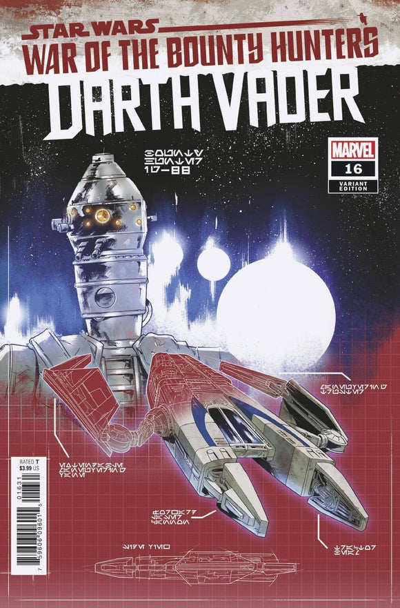 Star Wars Darth Vader #16 Villanelli Blueprint Variant Wobh - Comics