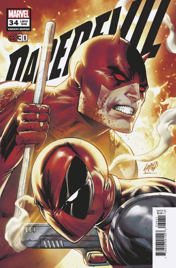 Daredevil #34 Liefeld Deadpool 30th Variant - Comics