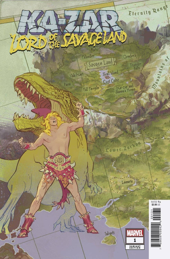 Ka-Zar Lord Savage Land #1 (of 5) Garcia Map Variant - Comics