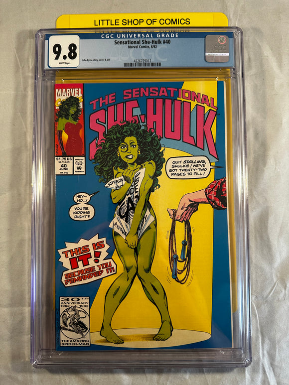Sensational She-Hulk #40 (1992) Cgc 9.8