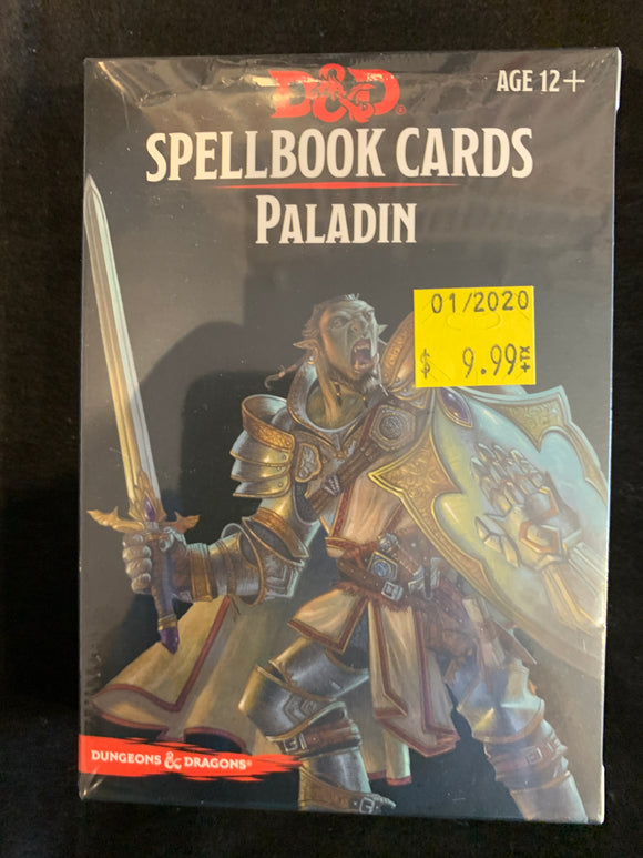 Dungeons & Dragons 5E Spellbook Cards Paladin Deck