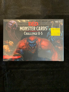 Dungeons & Dragons 5E Spellbook Cards Monsters 0-5