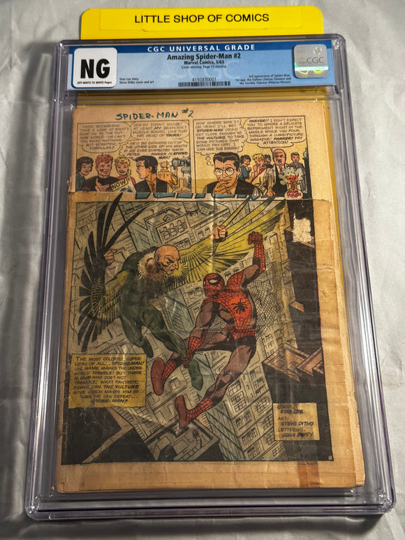 Amazing Spider-Man Vol 1 (1963) #2 Cgc Ng
