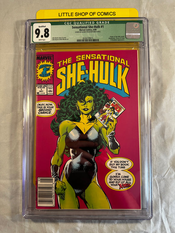 Sensational She-Hulk #1 (1989) Cgc 9.8 Qualified Green Label