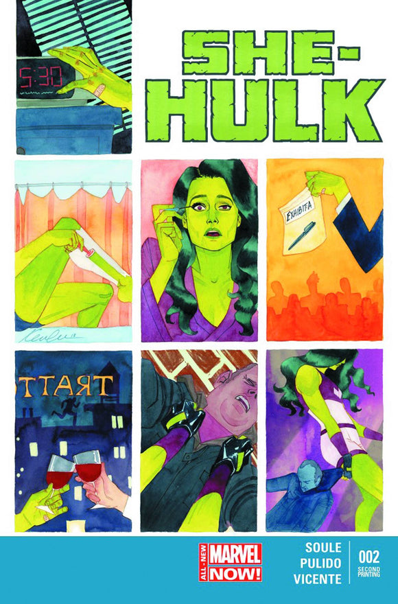 She-Hulk Vol 3 (2014) #2 2nd Print Wada Variant Anmn