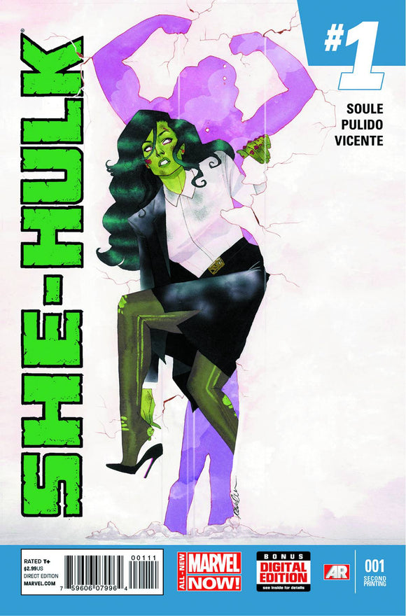 She-Hulk Vol 3 (2014) #1 2nd Print Wada Variant