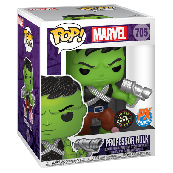Pop Super Marvel Heroes Professor Hulk Px 6In Gitd Chase Figure