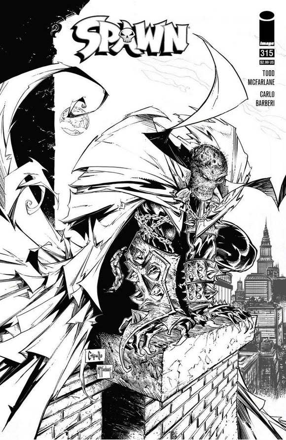 Spawn #315 Cvr E Capullo & Mcfarlane B&W Variant